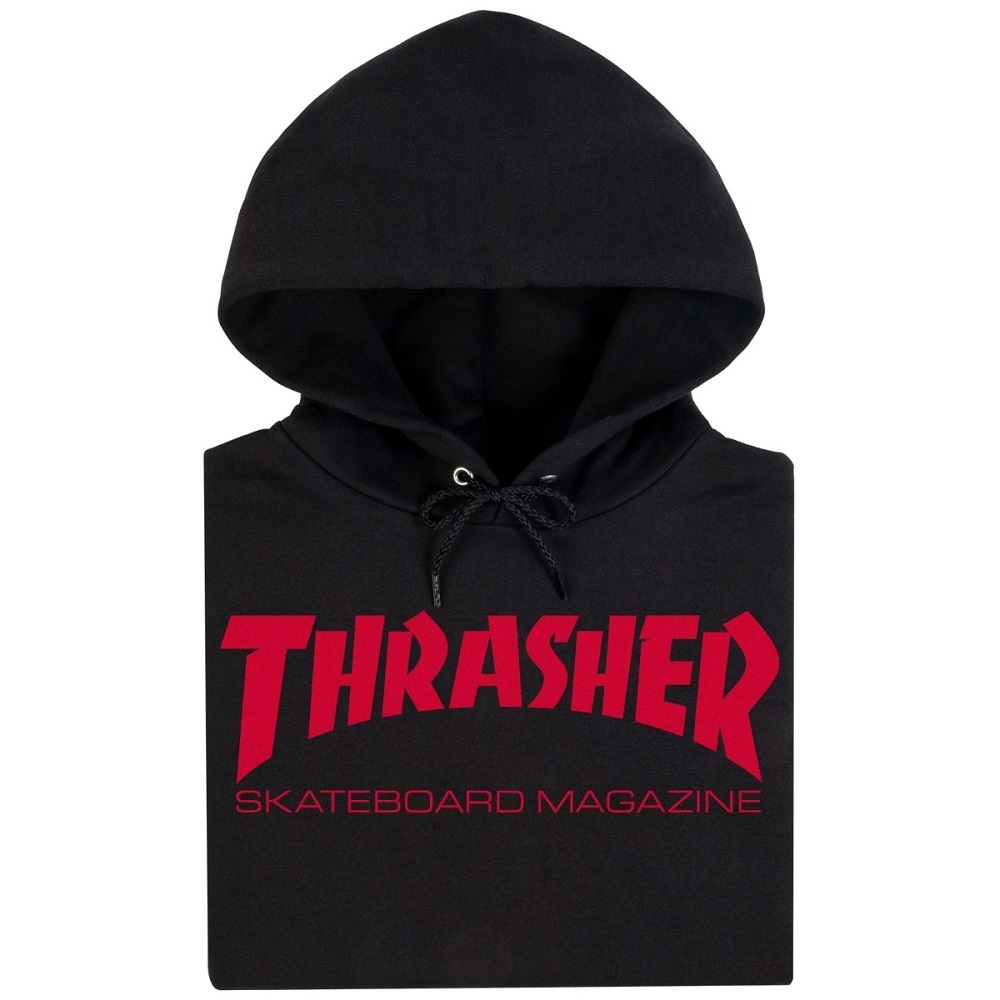 Thrasher Skate Mag Black Red Hoodie [Size: S]