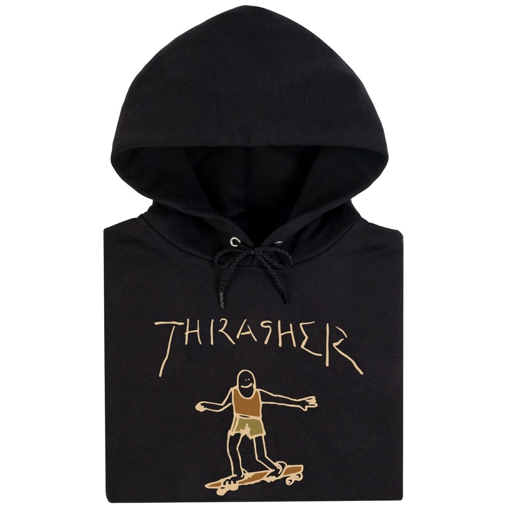 Thrasher Gonz Black Brown Hoodie [Size: M]