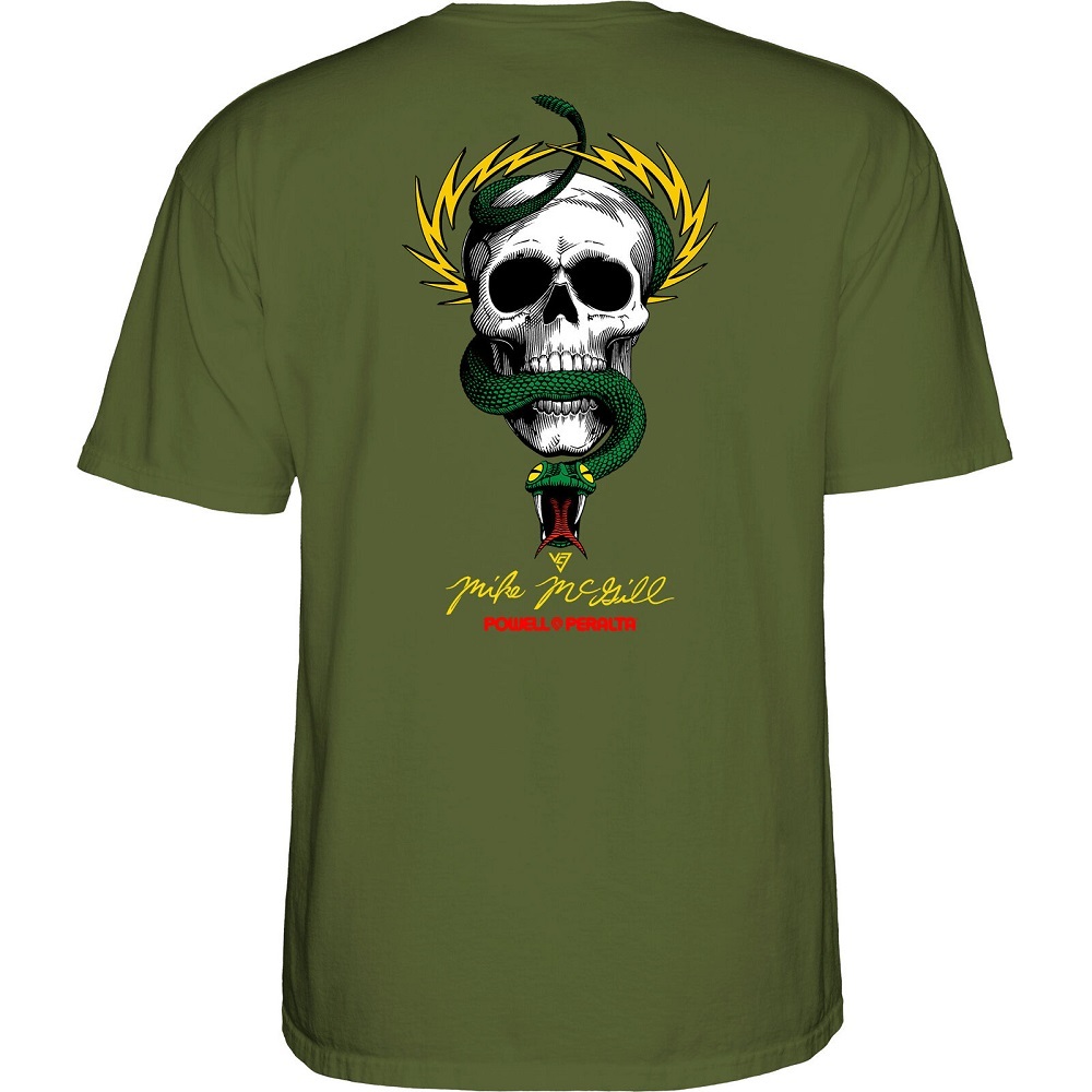Powell Peralta Mcgill Skull & Snake Military T-Shirt [Size: M]
