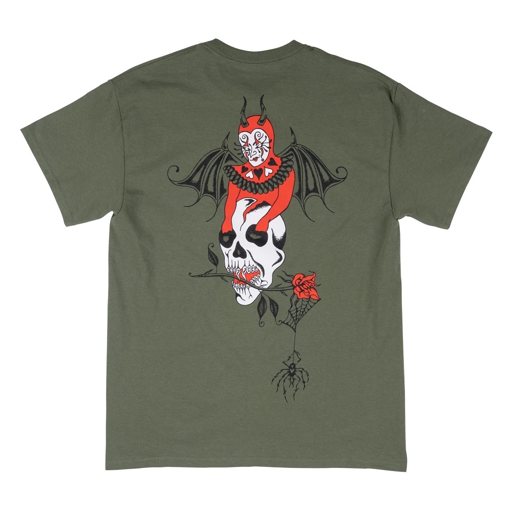 Welcome Skateboards Angel Military T-Shirt [Size: M]