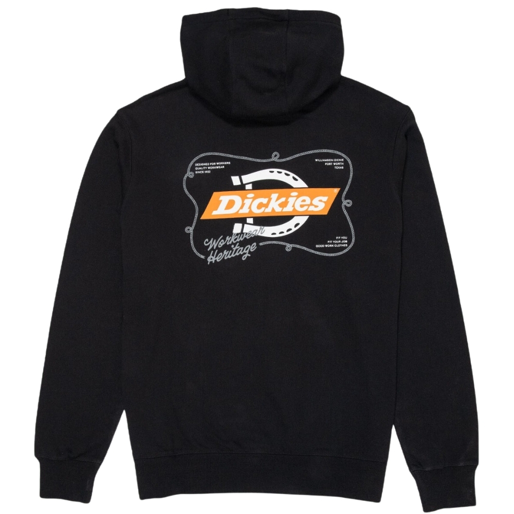 Dickies French Terry Logo Embroidery Black Hoodie [Size: S]