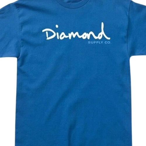 Diamond Supply Co OG Script Royal Blue T-Shirt [Size: S]