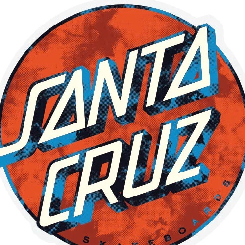 Santa Cruz Wash Dot Clear Sticker