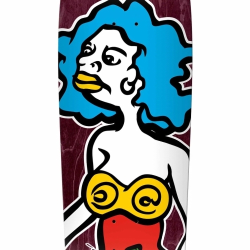 Krooked Mermaid Redux Purple 9.81 Skateboard Deck
