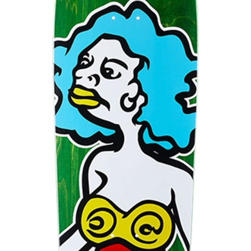 Krooked Mermaid Redux Green 9.81 Skateboard Deck