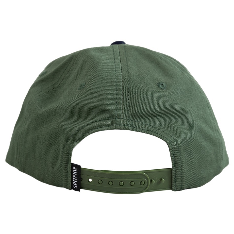 Spitfire Classic 87 Swirl Patch Green Navy Adjustable Hat Cap