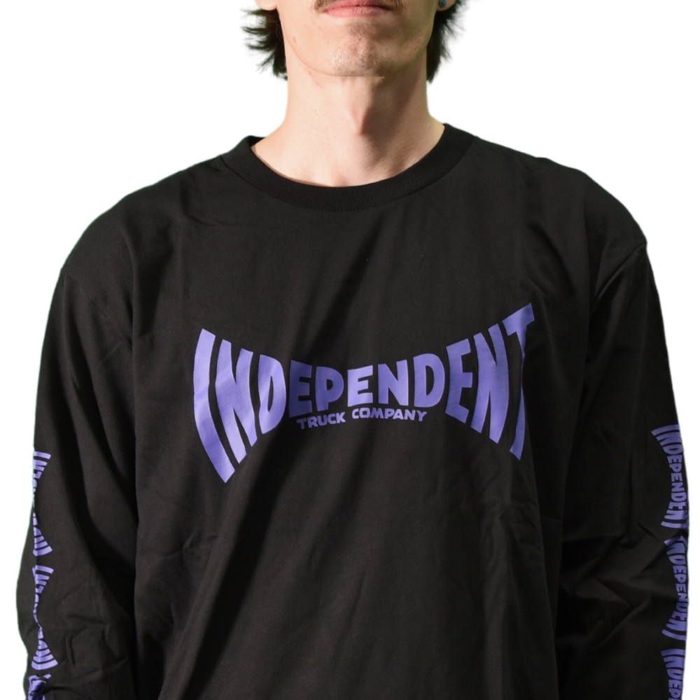 Independent Span Original Fit Black Long Sleeve Shirt [Size: XXL]