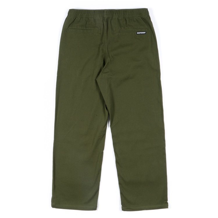Independent ITC Otis Elasticated Army Green Pants [Size: 30]