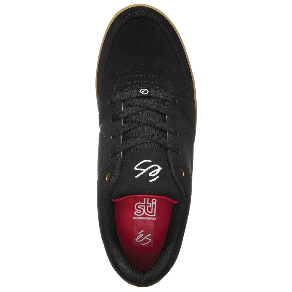 Es Accel Slim Black Gum Mens Skate Shoes [Size: US 12]