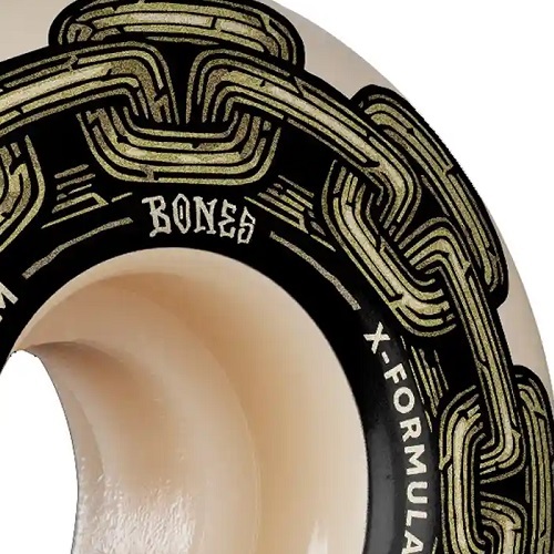 Bones X-Formula Gold Chain V1 97A 53mm Skateboard Wheels