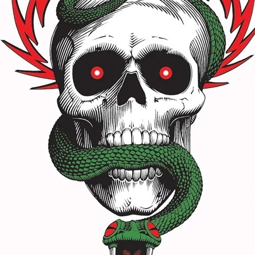 Powell Peralta Bones Brigade McGill Skull & Snake Skateboard Sticker