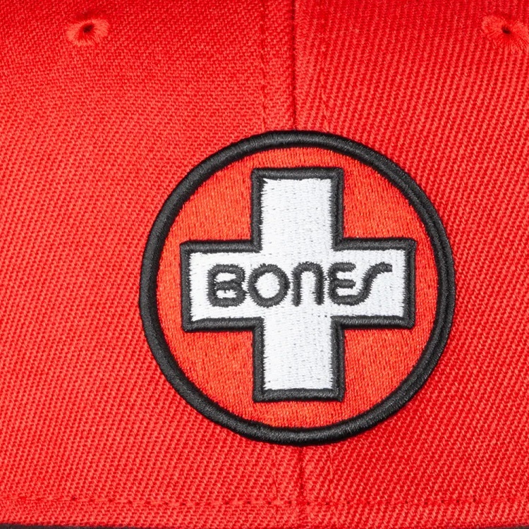 Bones Bearings 6 Panel Red Hat