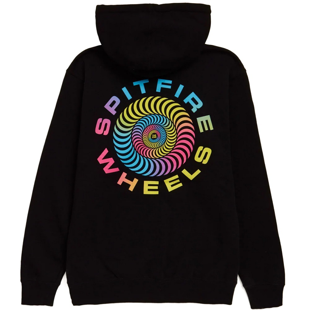 Spitfire Multiswirl Classic Black Hoodie [Size: S]