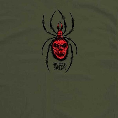 Deathwish Arachnophobia Military Green T-Shirt [Size: L]