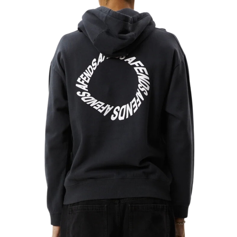 Afends Vinyl Logo Charcoal Hoodie [Size: M]