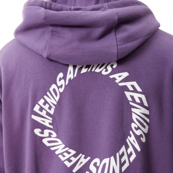 Afends Vinyl Logo Faded Purple Hoodie