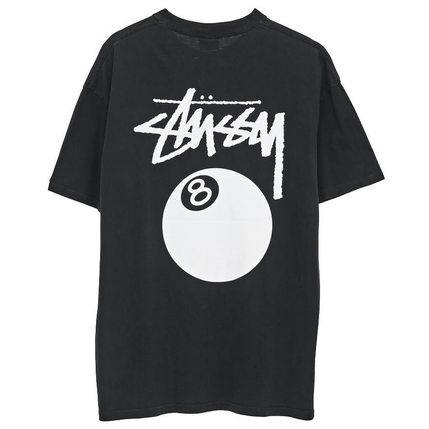 Stussy Pigment 8 Ball Pigment Black T-Shirt [Size: XXL]