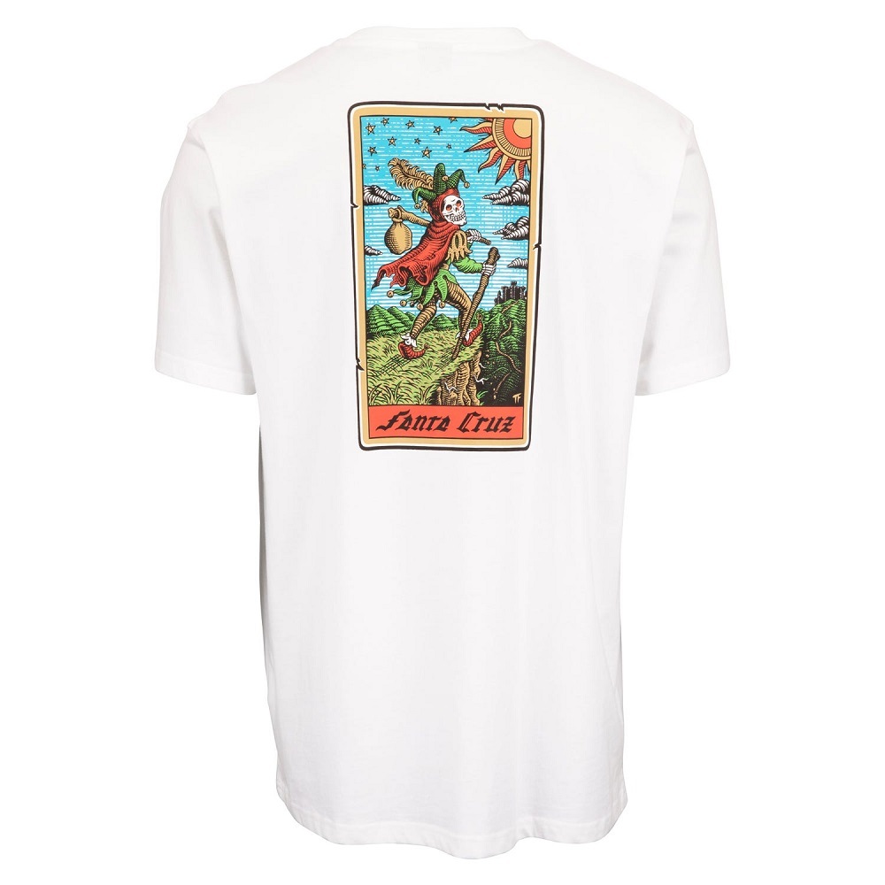 Santa Cruz Delfino Tarot Angle White T-Shirt [Size: L]