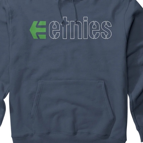Etnies Ecorp Navy White Hoodie [Size: S]