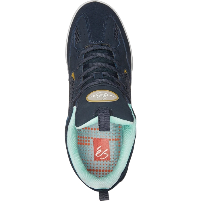 Es Quattro Navy White Blue Mens Skate Shoes [Size: US 9]