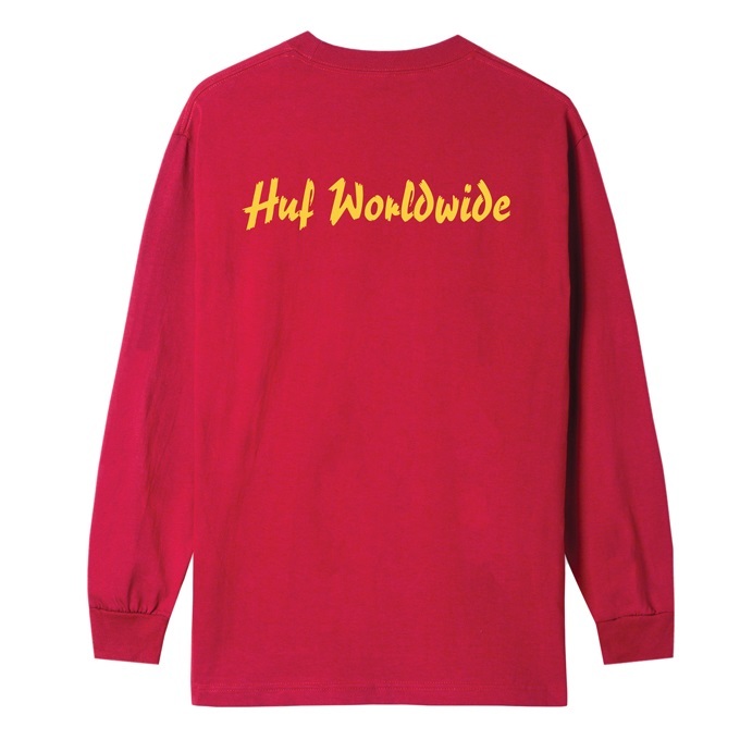 HUF Pulp Props Red Long Sleeve Shirt