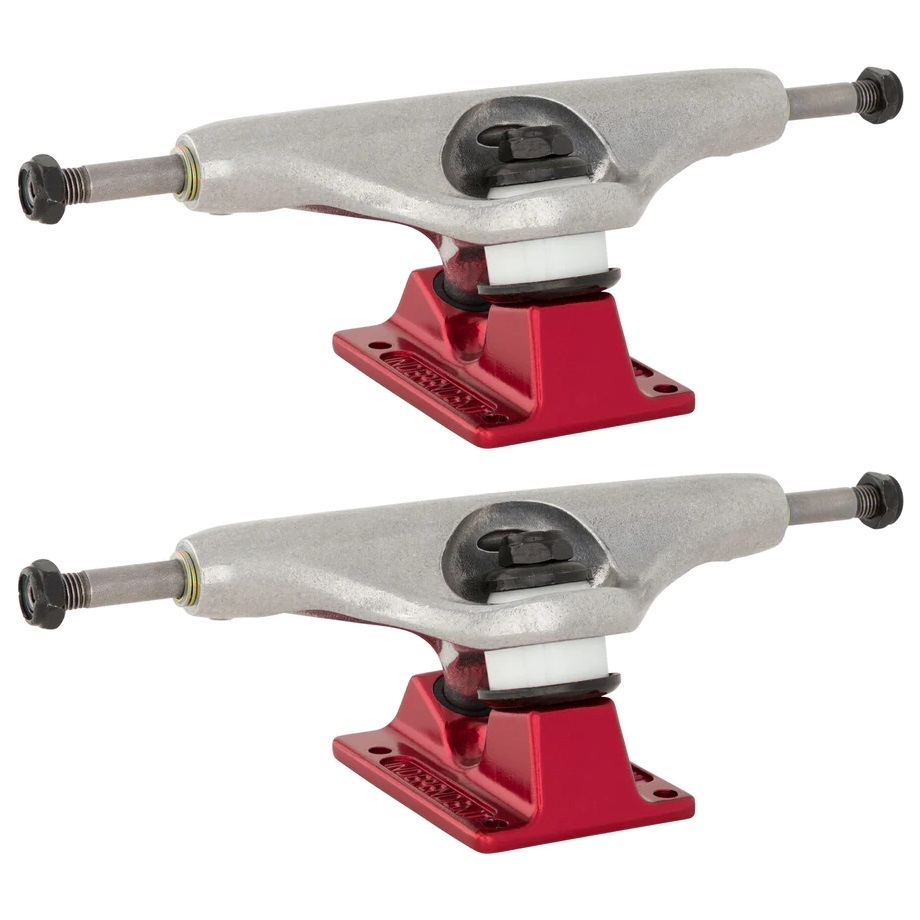 Independent Forged Hollow BTG Summit Silver Red Set Of 2 Skateboard Trucks