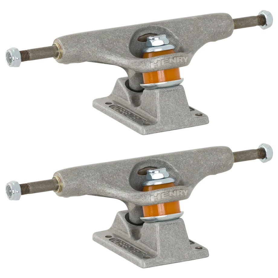 Independent Justin Henry Raw Silver Set Of 2 Skateboard Trucks [Size: 139]