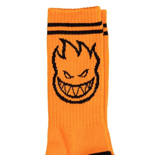 Spitfire Bighead Orange Black 1 Pair Mens Socks