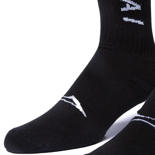 Lakai Simple Black Crew Mens Socks
