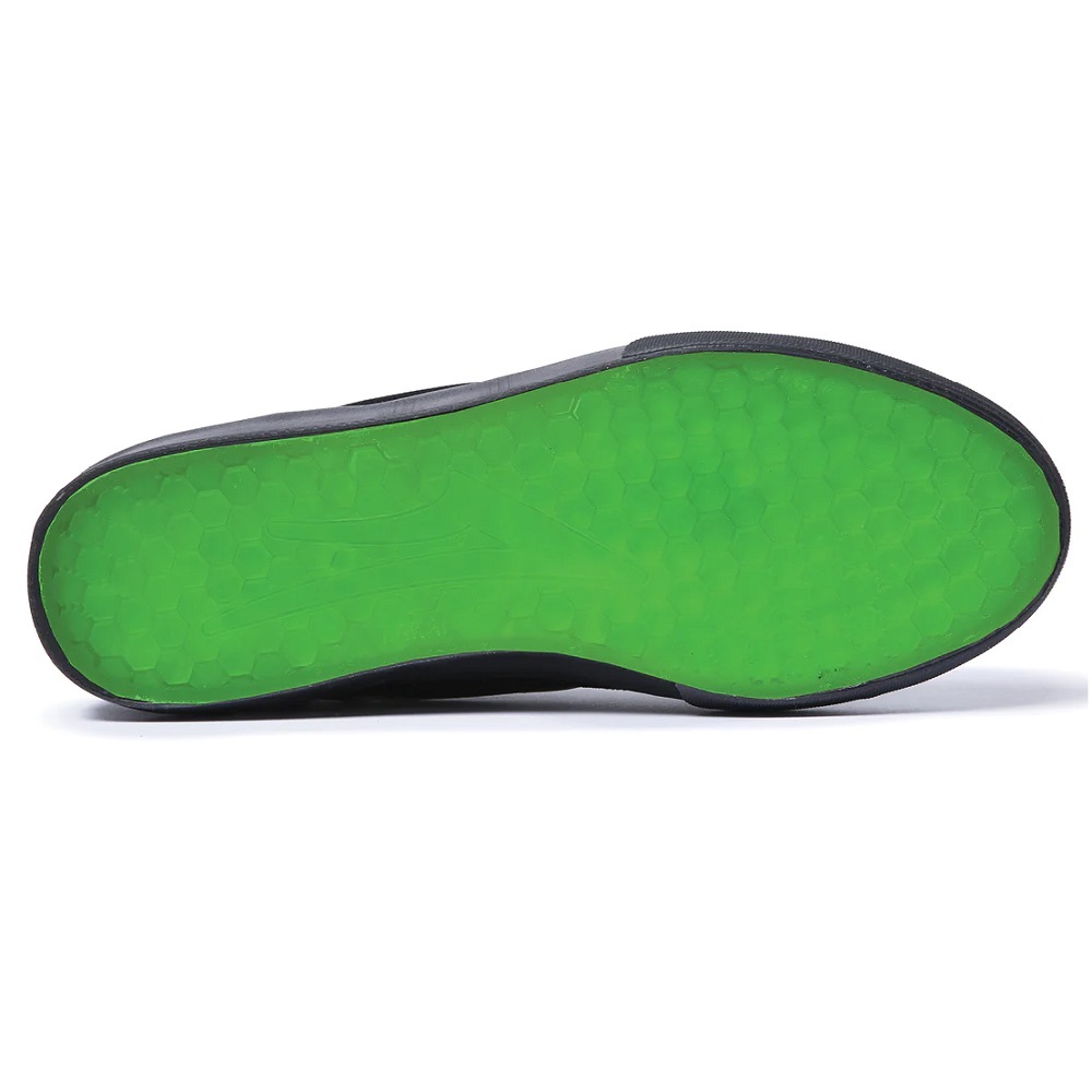 Lakai Staple Black UV Green Suede Mens Skate Shoes
