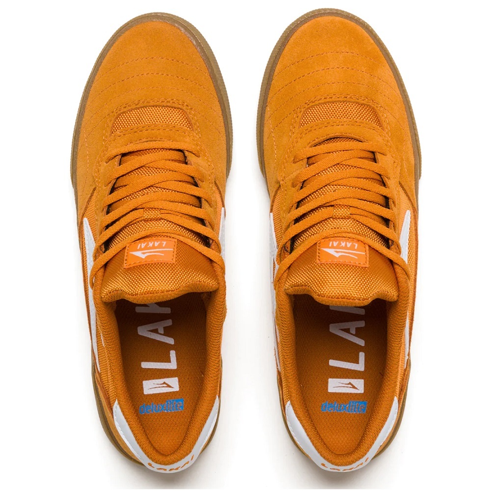 Lakai Cambridge Orange Suede Mens Skate Shoes