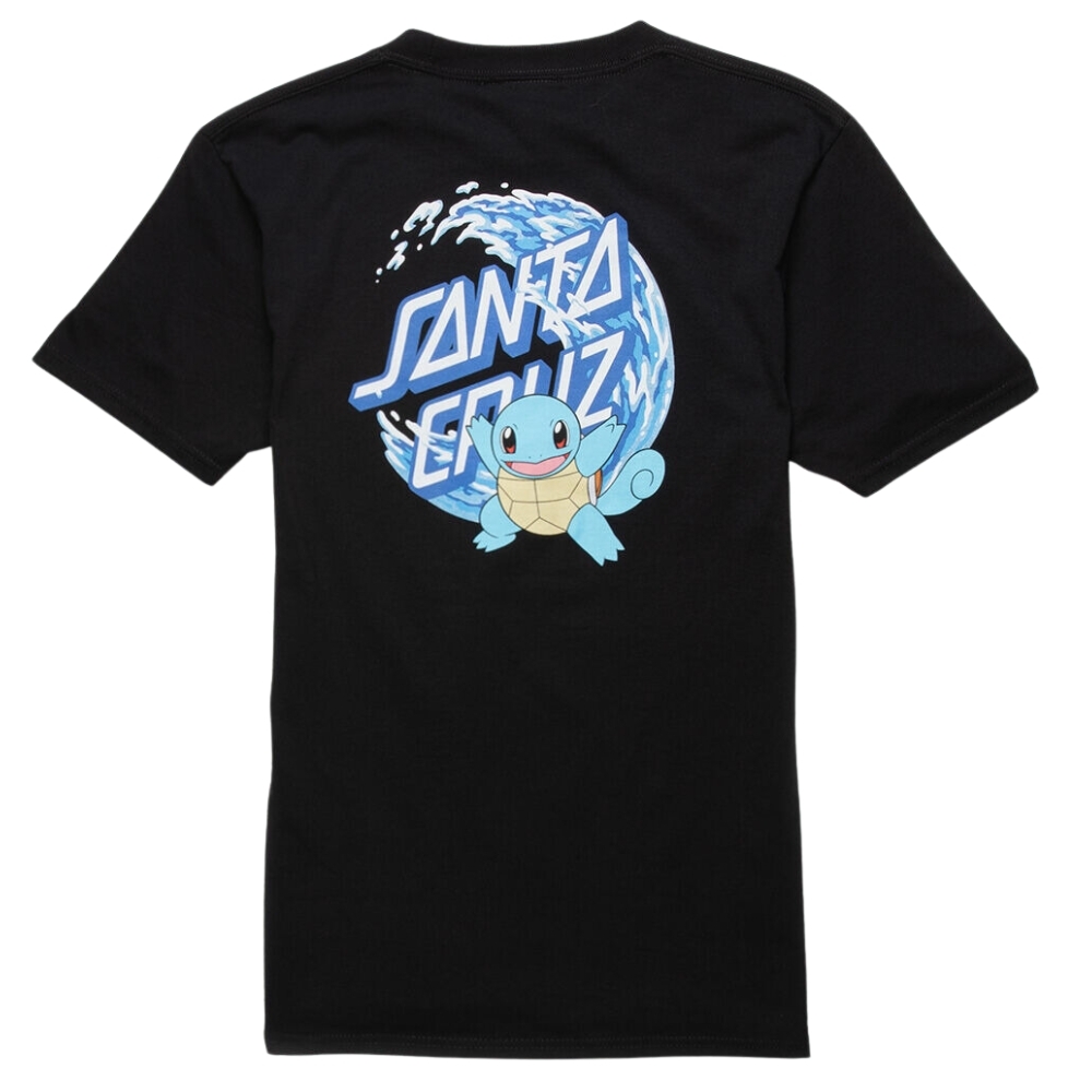 Santa Cruz X Pokemon Water Type 1 Black Youth T-Shirt [Size: 14]