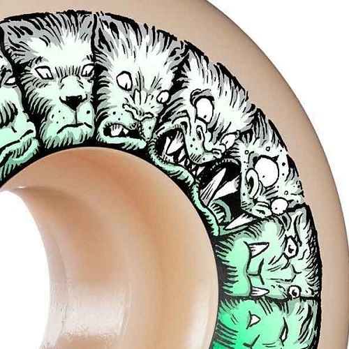Bones Weird Wolf Sidecut STF V5 99A 53mm Skateboard Wheels