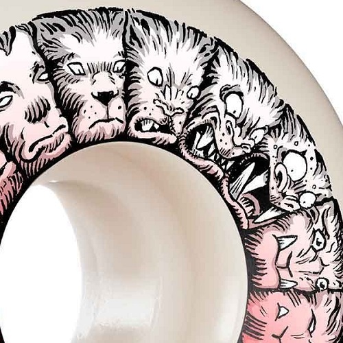 Bones Weird Wolf Sidecut STF V5 103A 53mm Skateboard Wheels