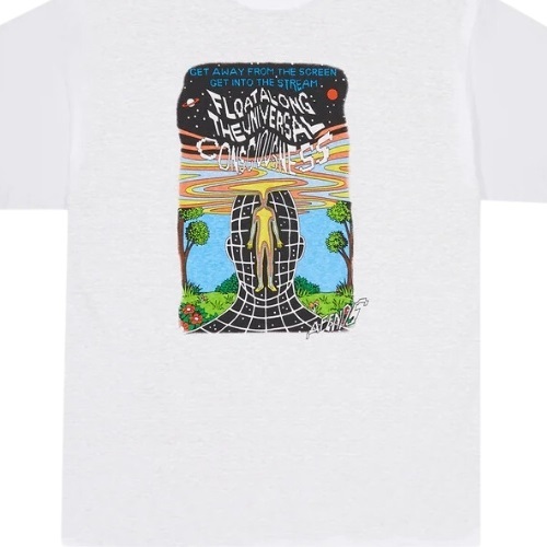 Afends Next Level Boxy Graphic White T-Shirt