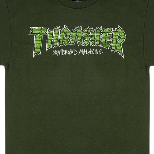 Thrasher Brick Forest Green T-Shirt [Size: M]