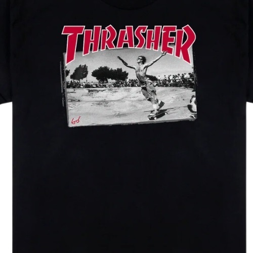 Thrasher Jake Dish Black T-Shirt [Size: M]