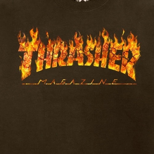 Thrasher Inferno Dark Chocolate Crew Jumper [Size: XL]