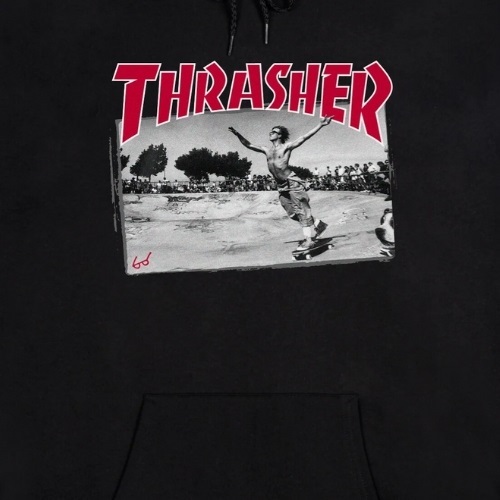 Thrasher Jake Dish Black Hoodie [Size: S]