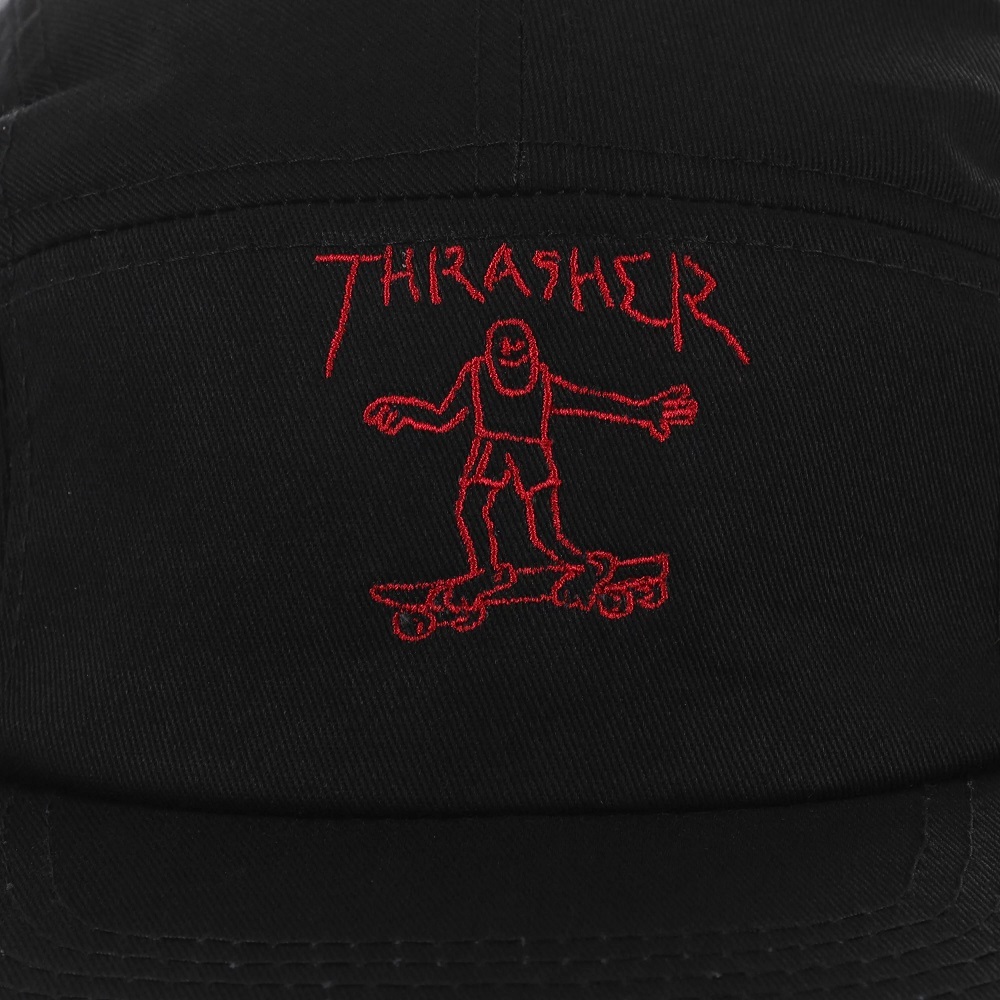 Thrasher Gonz Logo Black Red Snapback Hat