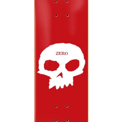 Zero Single Skull Red White 8.25 Skateboard Deck