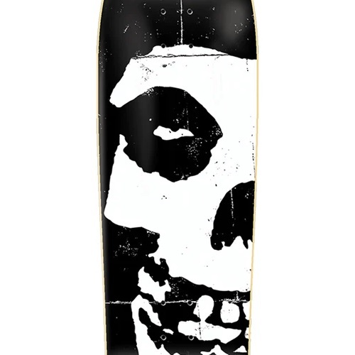 Zero Misfits Fiend Skull Black White 9.25 Skateboard Deck
