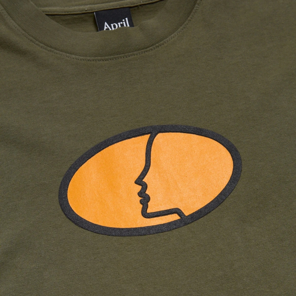 April The Face Army Green T-Shirt