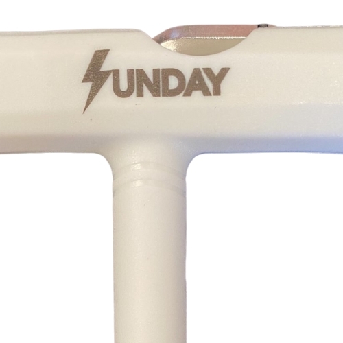 Sunday Hardware White Skateboard T Tool