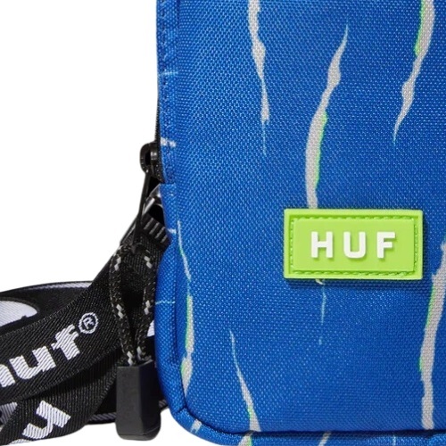 Huf Recon Striped Lanyard Pouch Blue Shoulder Bag