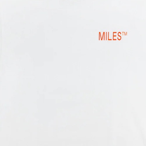 Miles Logo Hit White T-Shirt