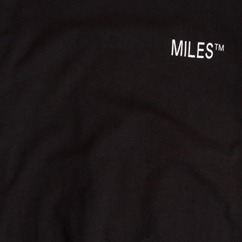 Miles Logo Hit Black T-Shirt