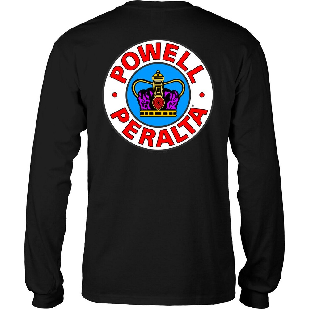 Powell Peralta Supreme Black Long Sleeve Shirt [Size: M]