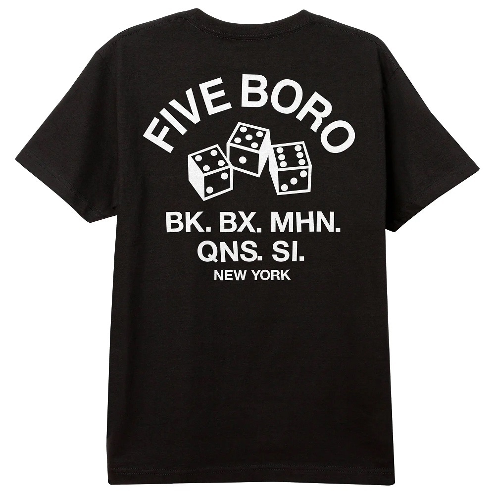 5Boro 4 5 6 Dice Black T-Shirt [Size: S]