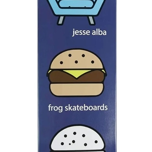 Frog Ghost Burger Alba 8.5 Skateboard Deck